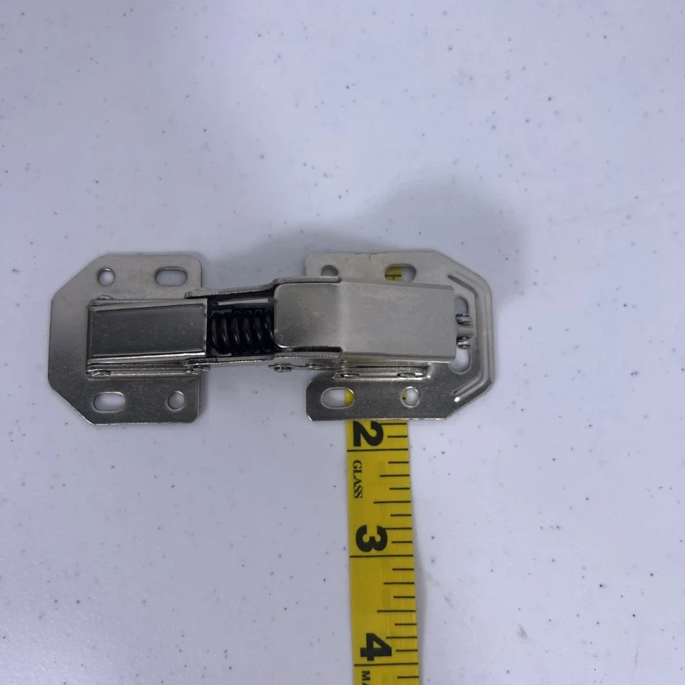 Hidden Cabinet Hinges 90 Degree 4 Pack Soft Close Surface Mount Spring Hinges...